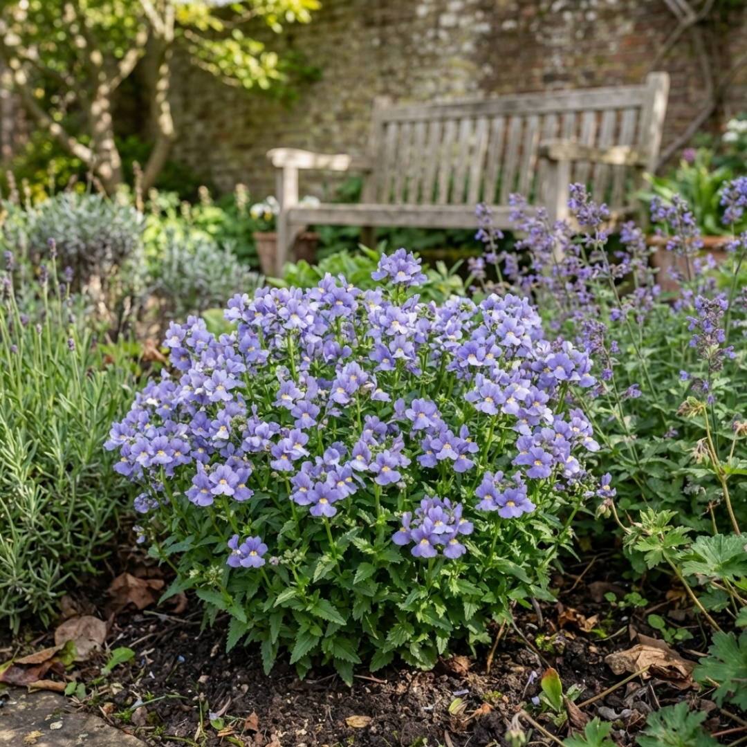 Set of 3 or 6 Large Plants - Nemesia Nuvo Blue, Ready to Plant in Your Garden - Frankton's