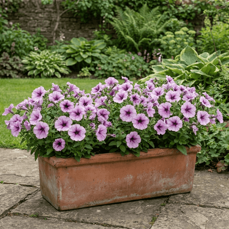 Set of 3 or 6 Large Plants - Petunia Express Pum Vein, Outdoor Garden Ready - Frankton's
