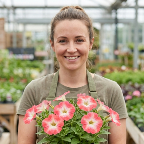 Set of 3 or 6 Large Plants - Petunia Tritunia Pink Morn, Outdoor Garden Ready - Frankton's