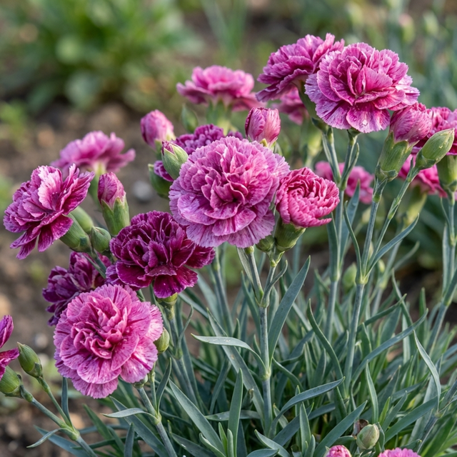 Set of 3 or 6 Large Plants - Pink Purple Carnation, Ready to Plant in Your Garden, 10.5 cm - Frankton's