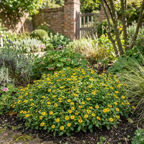 Set of 3 or 6 Large Plants - Sanvitalia Santiago Bright Yellow, Outdoor Garden Ready - Frankton's