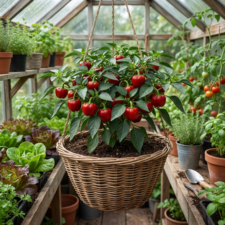 Set of 3 or 6 Large Plants - Sweet Pepper Redskin, Ready to Plant in Your Garden - Frankton's