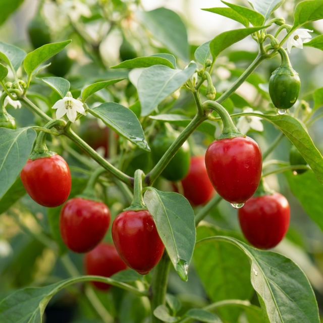 Set of 3 or 6 Large Plants - Sweet Pepper Snack Red, Ready to Plant in Your Garden - Frankton's