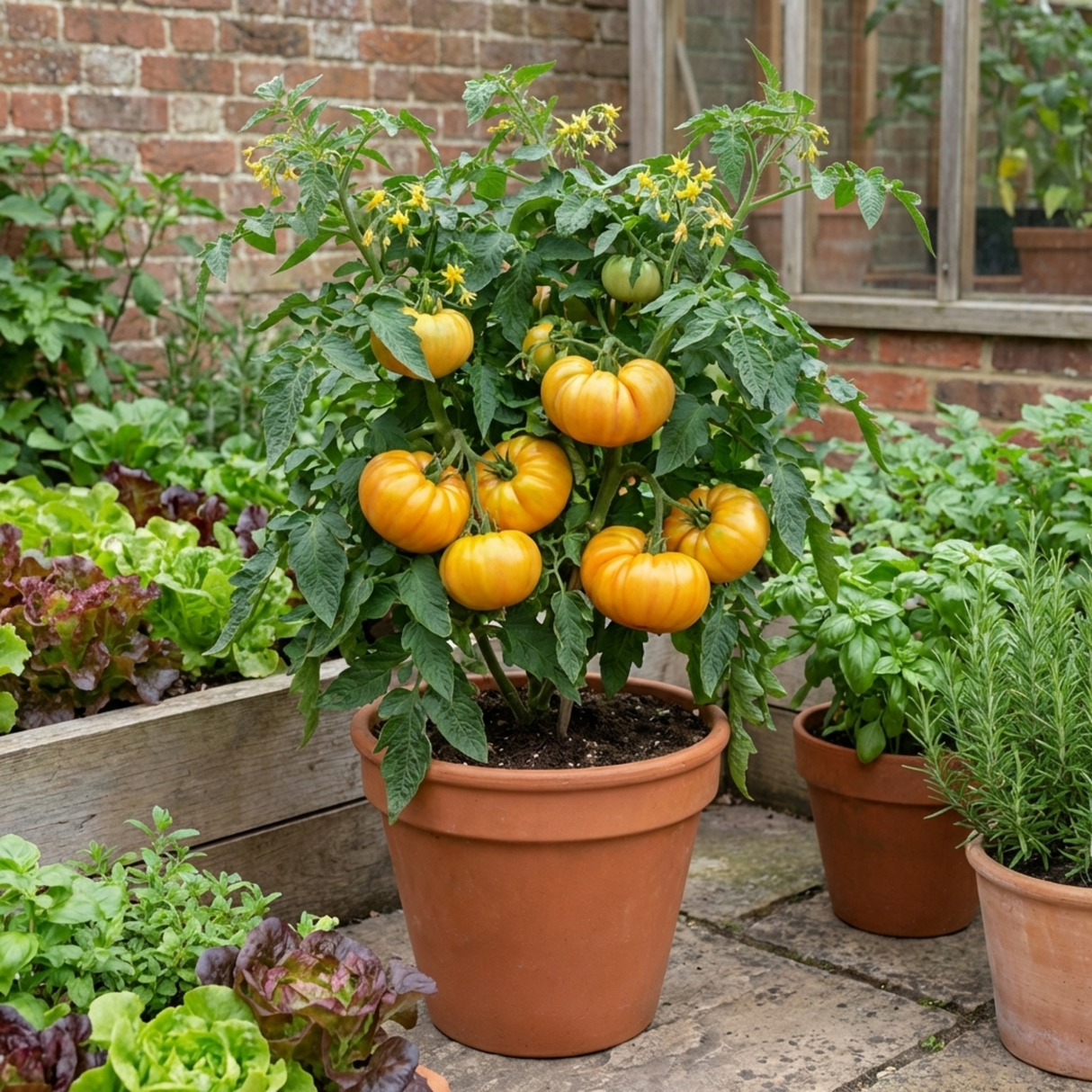Set of 3 or 6 Large Plants - Tomato Buffalosun Variety, Ready to Plant in Your Garden - Frankton's