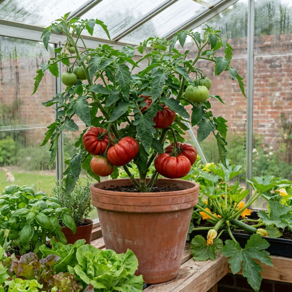 Set of 3 or 6 Large Plants - Tomato Bush Steak (Megabyte), Ready to Plant in Your Garden - Frankton's