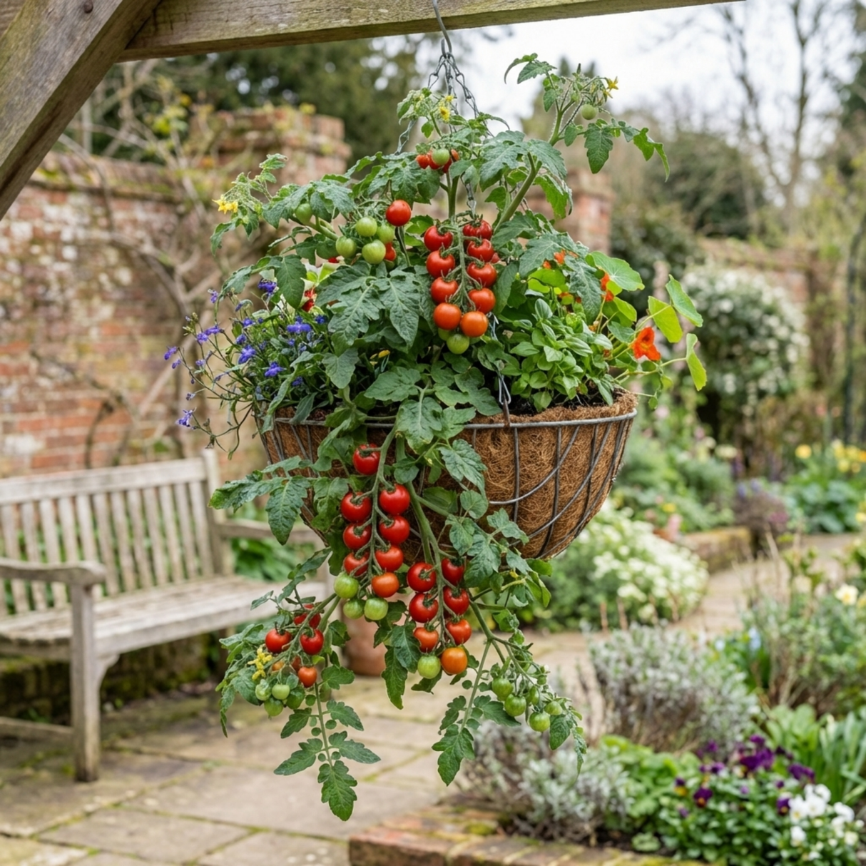 Set of 3 or 6 Large Plants - Tomato Tumbling Tom Variety, Outdoor Garden Ready, 10.5 cm - Frankton's