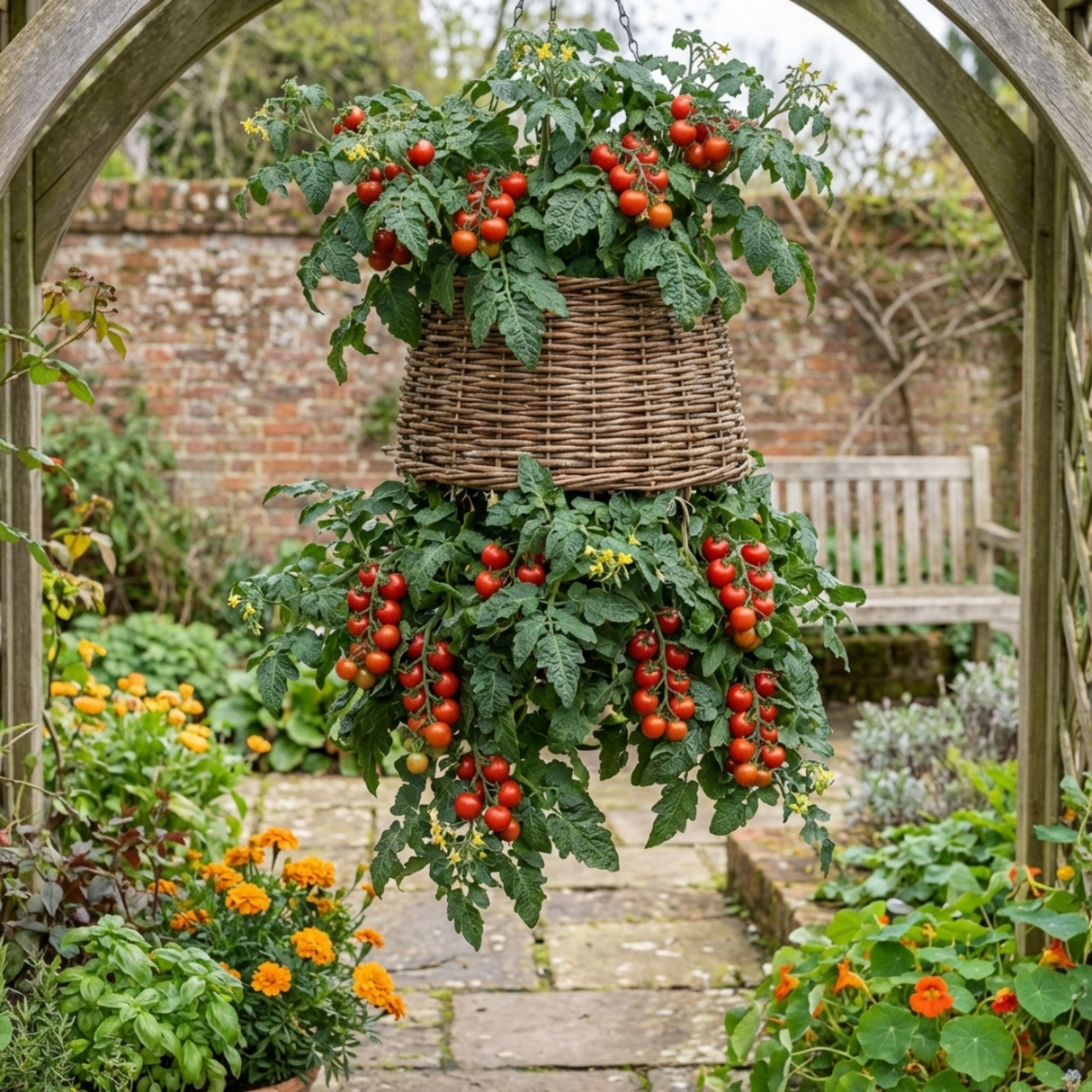 Set of 3 or 6 Large Plants - Tomato Tumbling Tom Variety, Outdoor Garden Ready, 10.5 cm - Frankton's