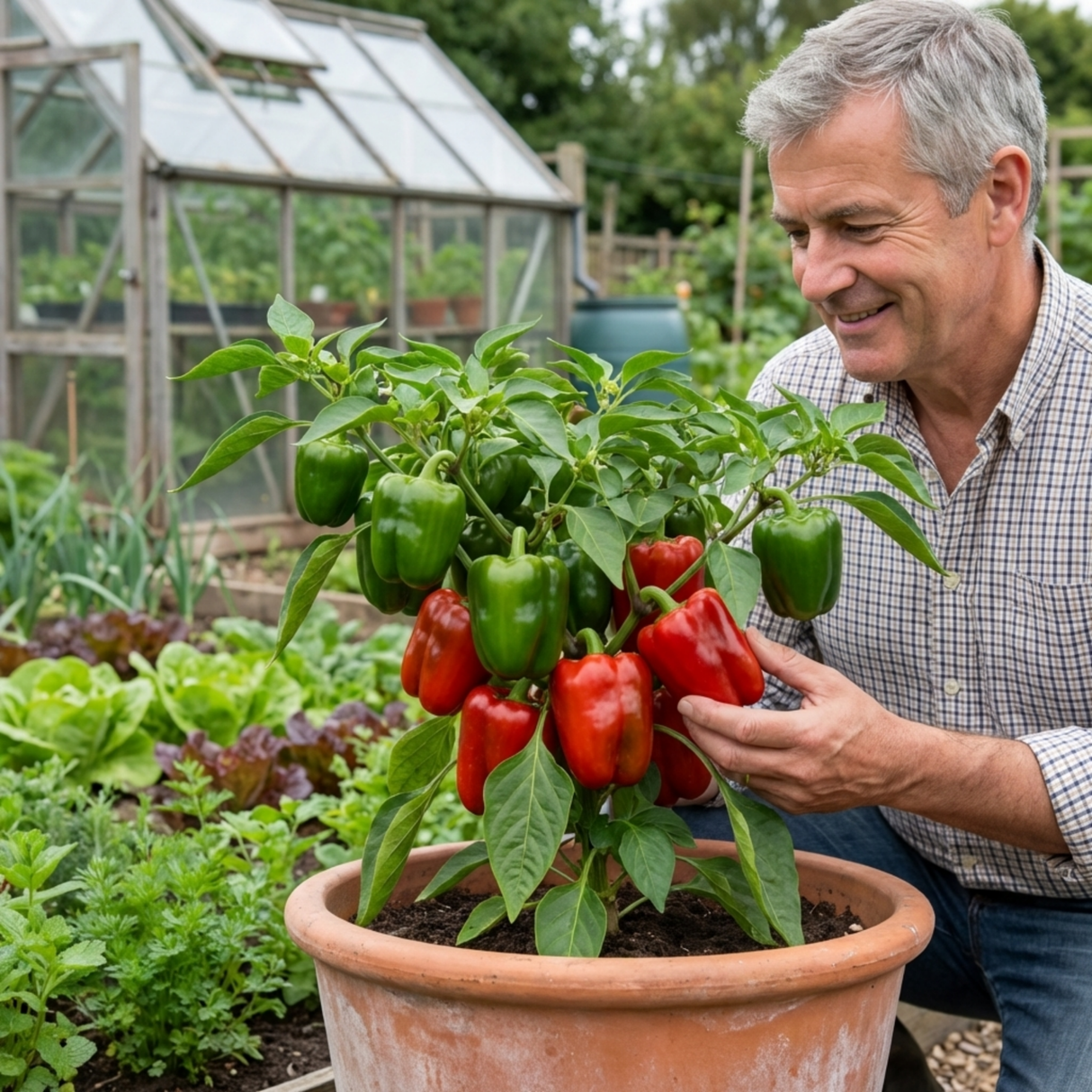 Set of 3 or 6 Large Sweet Pepper Plants - Red King Variety, Ready to Plant in Your Garden - Frankton's