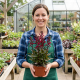 Set of 3 or 6 Lobelia Starship Burgundy Upright Hardy Perennial Plants, Outdoor Garden Ready, 1 Litre Root Ball - Frankton's
