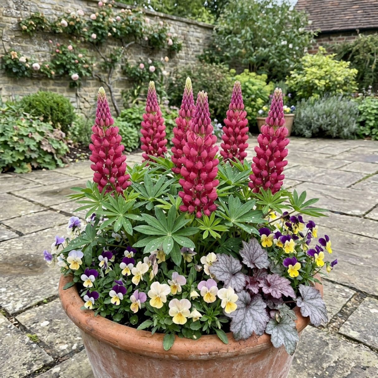Set of 3 or 6 Lupin Legendary Rose Hardy Perennial Plants, Summer Flowering Cottage Garden Plants, Outdoor Garden Ready, 1 Litre Root-Ball - Frankton's