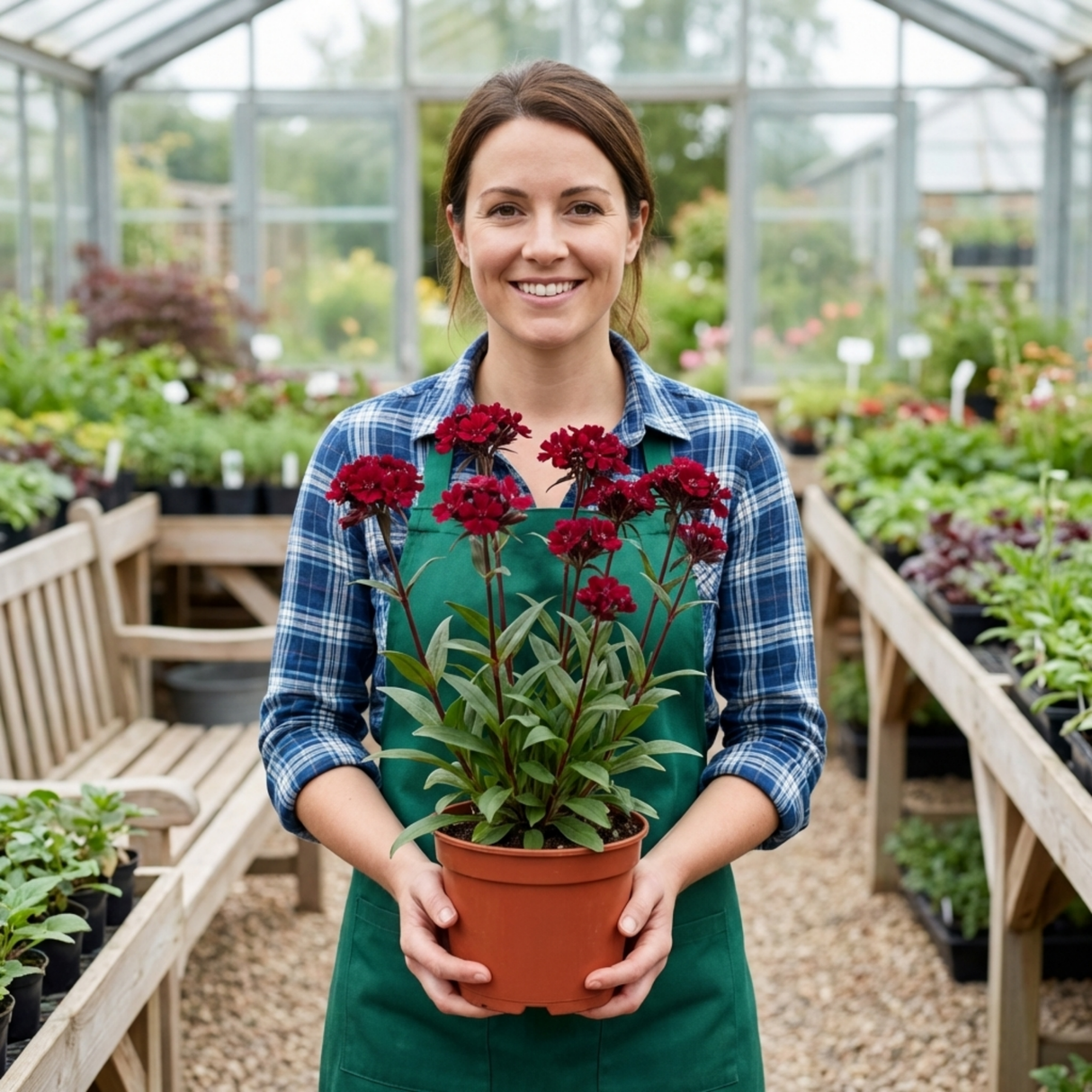 Set of 3 or 6 Lychnis Atrosanguinea ‘Rose Campion’ Hardy Cottage Garden Perennial Plants, Summer Flowering, Outdoor Garden Ready, 1 Litre Root-Ball - Frankton's