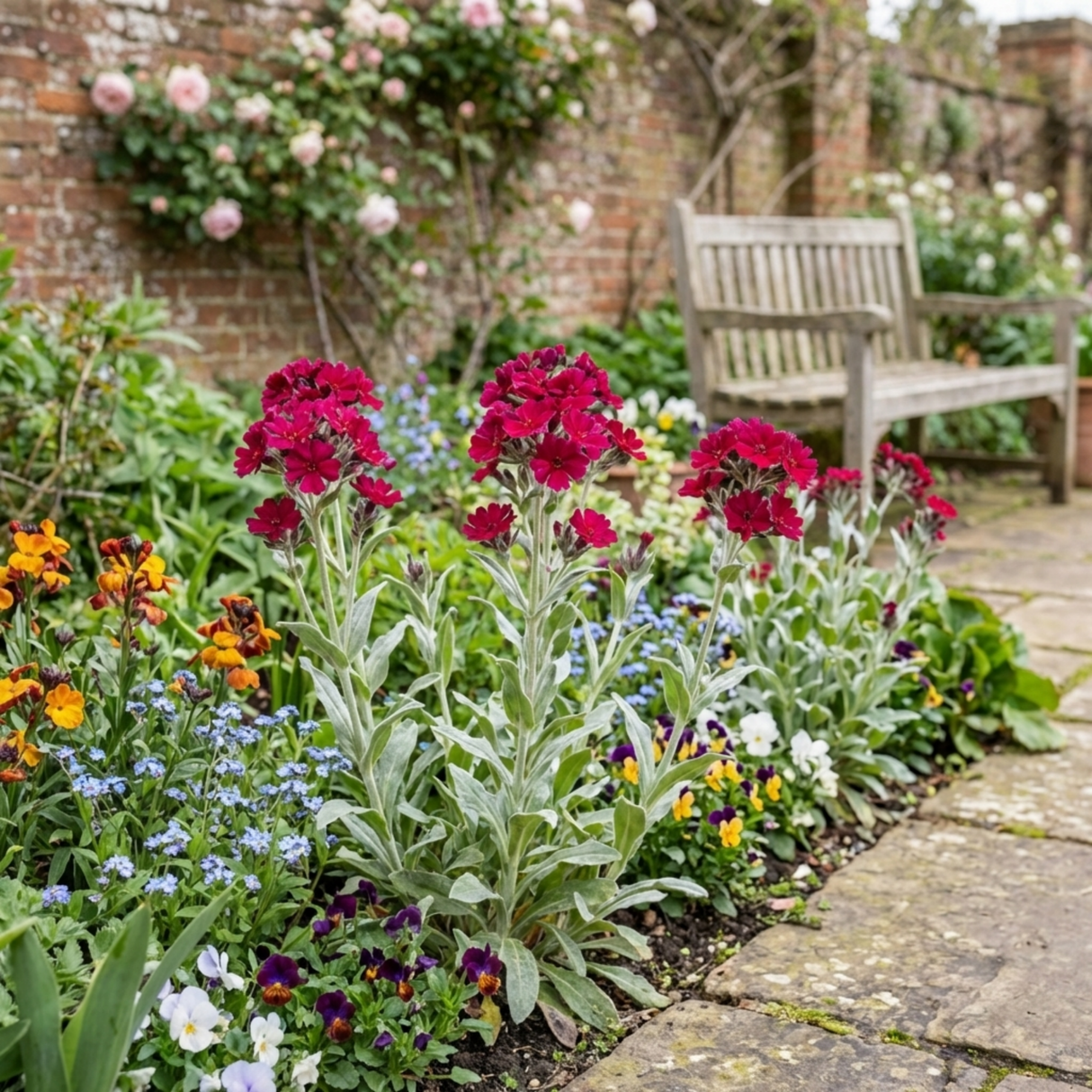 Set of 3 or 6 Lychnis Atrosanguinea ‘Rose Campion’ Hardy Cottage Garden Perennial Plants, Summer Flowering, Outdoor Garden Ready, 1 Litre Root-Ball - Frankton's