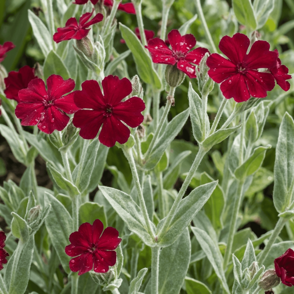 Set of 3 or 6 Lychnis Atrosanguinea ‘Rose Campion’ Hardy Cottage Garden Perennial Plants, Summer Flowering, Outdoor Garden Ready, 1 Litre Root-Ball - Frankton's