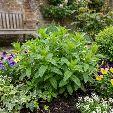 Set of 3 or 6 Moroccan Mint Herb Plants, Fresh & Fragrant Live Herbs, Outdoor Garden Ready, 1 Litre Root-Ball - Frankton's