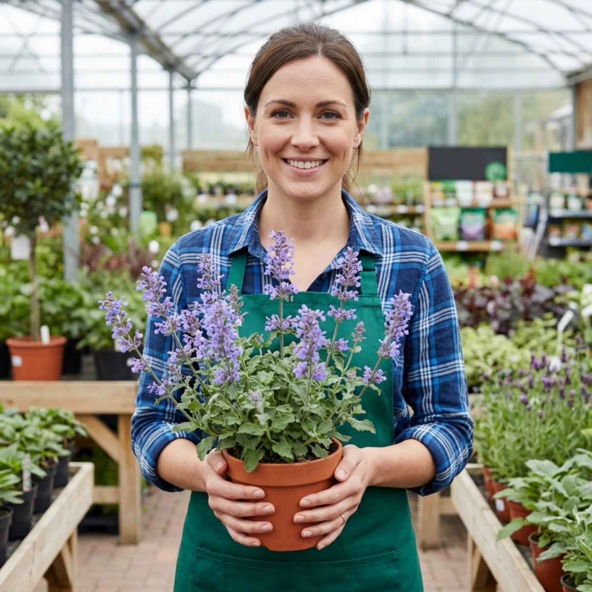 Set of 3 or 6 Nepeta Faassenii Catmint Plants, Hardy Perennial, Bee Friendly Blue Flowering Plants, Outdoor Garden Ready, 1 Litre Root-Ball - Frankton's