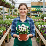Set of 3 or 6 Pansy Cats Plus White Plants, Hardy Winter & Spring Flowering Pansies, 1 Litre Root-Ball - Frankton's