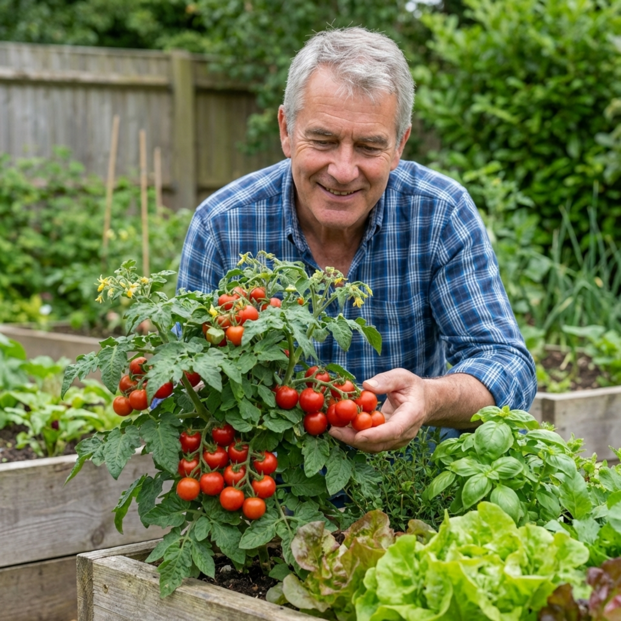 Set of 3 or 6 Patio Tomato Jo & Grace Plants, Live Tomato Seedlings, Outdoor Garden Ready, 1L Root Ball - Frankton's