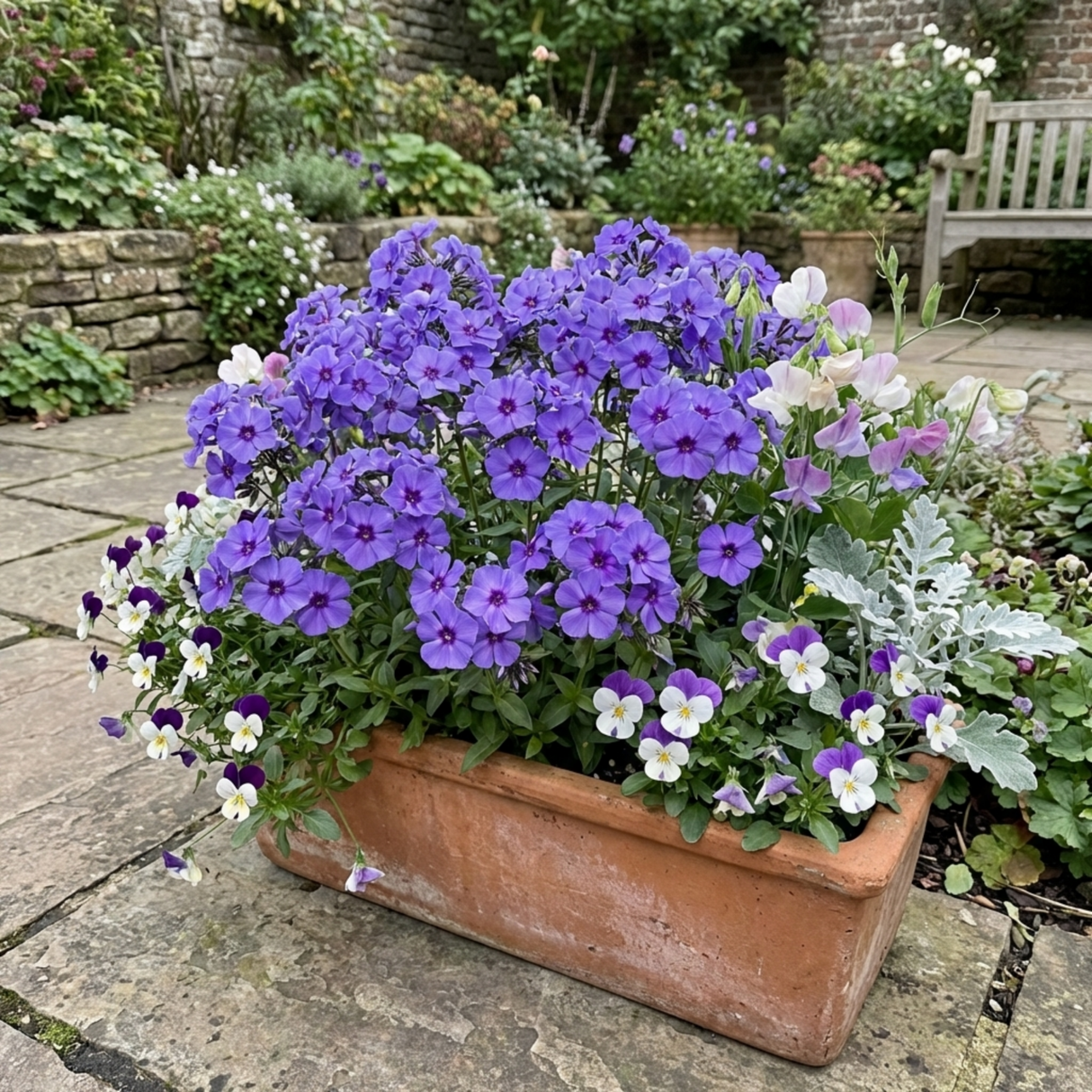 Set of 3 or 6 Phlox Blue Dark Eye Hardy Perennial Plants, Bee Friendly Summer Flowering, Outdoor Garden Ready, 1 Litre Root-Ball - Frankton's