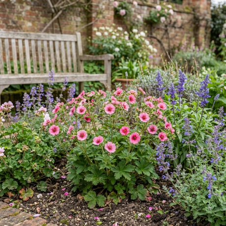 Set of 3 or 6 Potentilla Miss Wilmott Hardy Perennial Shrub Plants, Bee Friendly Summer Flowering, Outdoor Garden Ready, 1 Litre Root-Ball - Frankton's