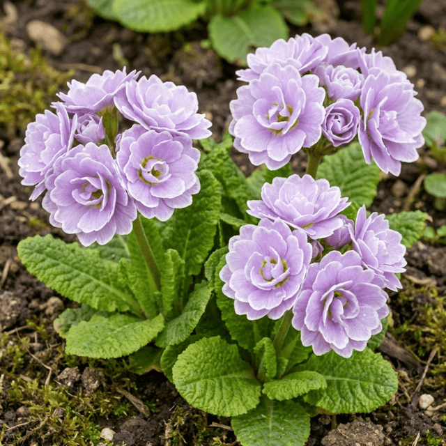 Set of 3 or 6 Primrose Queen Lilac Picotee Plants, Hardy Perennial, Spring & Autumn Flowering, Outdoor Garden Ready, 1 Litre Root-Ball - Frankton's
