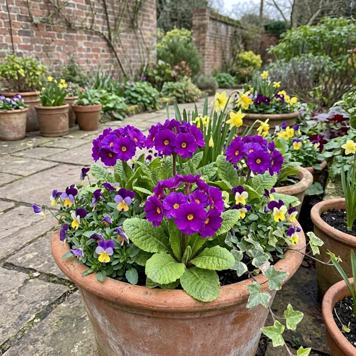 Set of 3 or 6 Primrose ‘Queen Neon Violet’ Hardy Perennial Plants, Bee Friendly Spring Flowering, Outdoor Garden Ready, 1 Litre Root-Ball - Frankton's