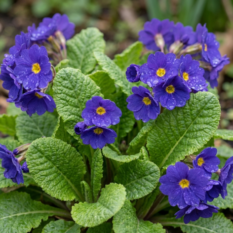 Set of 3 or 6 Primula Little Queen Violet Hardy Perennial Plants, Bee Friendly Spring Flowering, Outdoor Garden Ready, 1 Litre Root-Ball - Frankton's