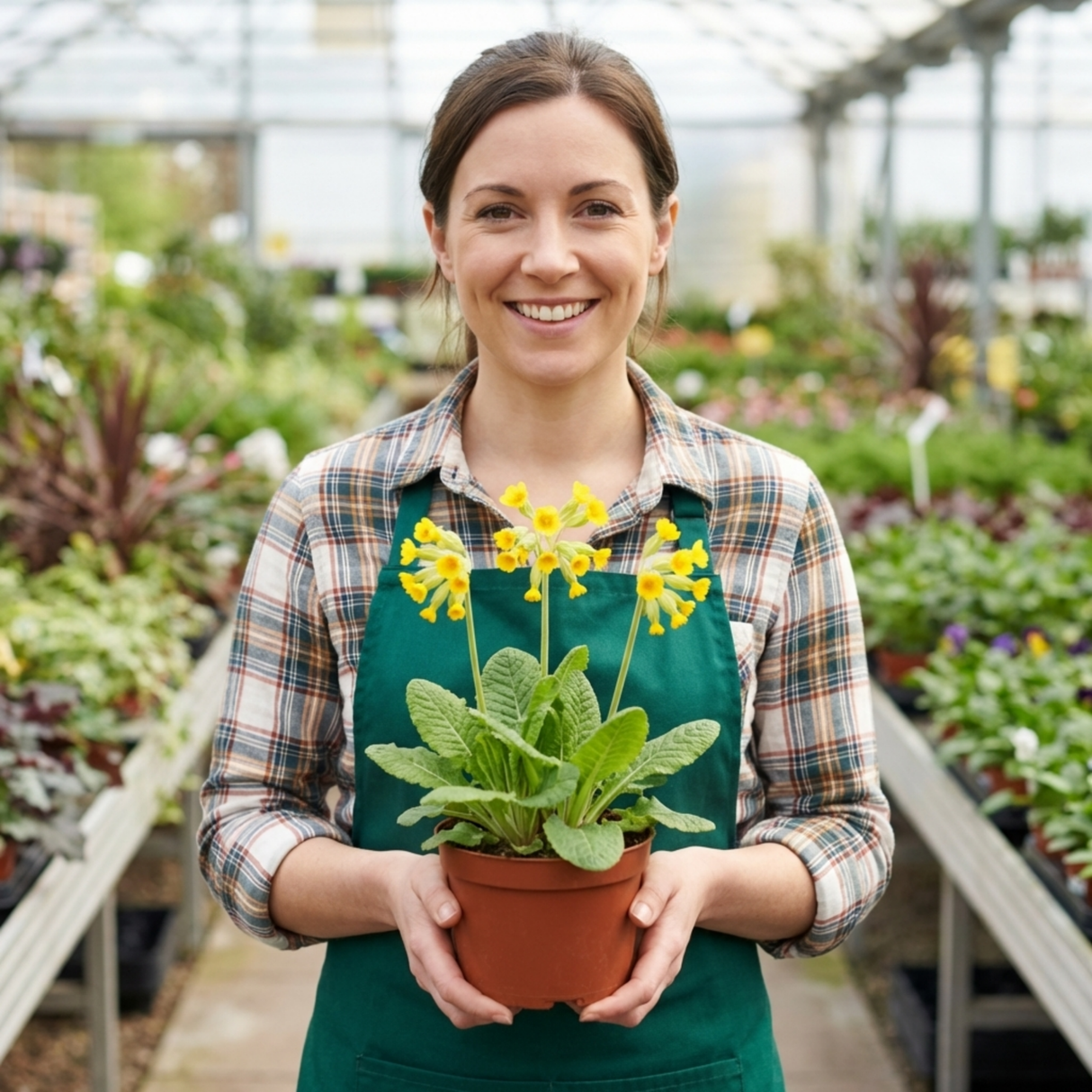 Set of 3 or 6 Primula veris Pure Yellow Hardy Perennial Plants, Spring Flowering, Outdoor Garden Ready, 1 Litre Root-Ball - Frankton's