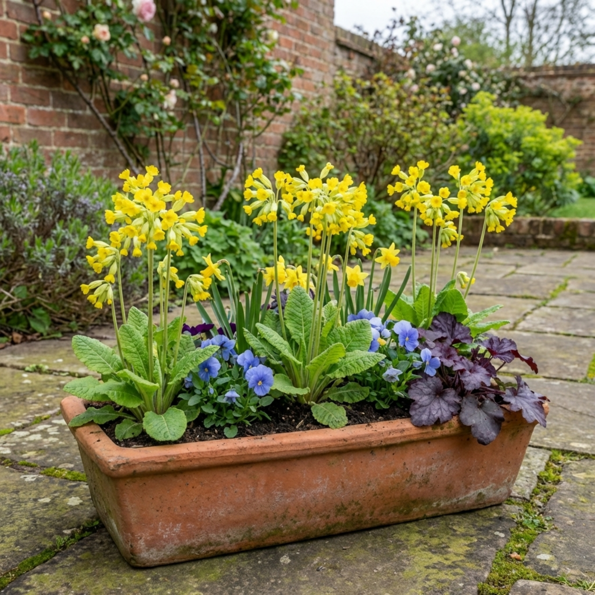 Set of 3 or 6 Primula veris Pure Yellow Hardy Perennial Plants, Spring Flowering, Outdoor Garden Ready, 1 Litre Root-Ball - Frankton's
