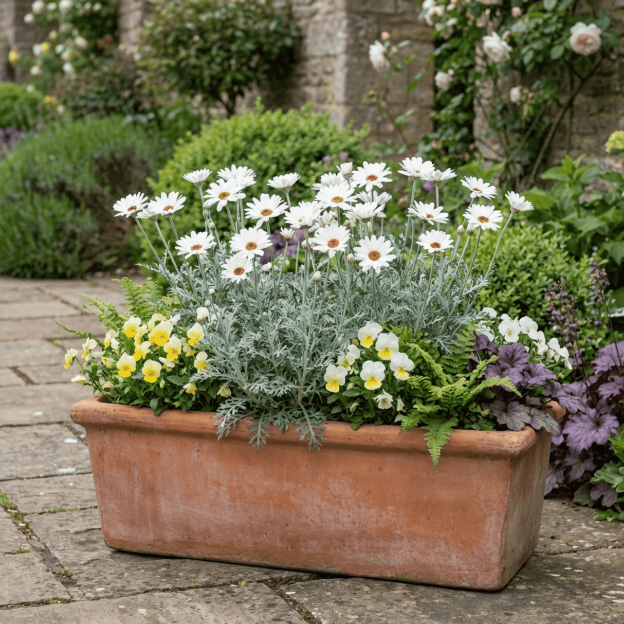 Set of 3 or 6 Rhodanthemum ‘Casablanca’ Hardy Perennial Moroccan Daisy Plants, White Flowering, Outdoor Garden Ready, 1 Litre Root-Ball - Frankton's