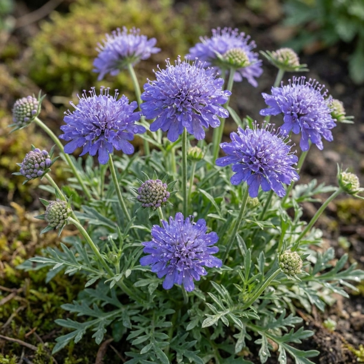 Set of 3 or 6 Scabious Blue Note Hardy Perennial Plants, Bee Friendly Pincushion Flower, 1 Litre Root Ball - Frankton's