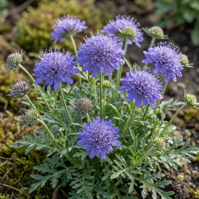 Set of 3 or 6 Scabious Blue Note Hardy Perennial Plants, Bee Friendly Pincushion Flower, 1 Litre Root Ball - Frankton's