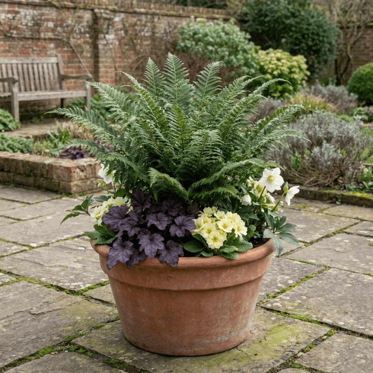 Set of 3 or 6 Soft Shield Fern Polystichum Plumosum Densum Plants, Hardy Evergreen Perennial, 1 Litre Root Ball - Frankton's
