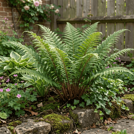 Set of 3 or 6 Soft Shield Fern Polystichum Setiferum Plants, Hardy Evergreen Shade Loving Perennial Ferns, Outdoor Garden Ready, 1 Litre / 11cm Root-Ball - Frankton's