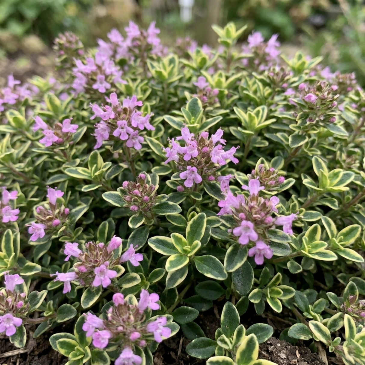 Set of 3 or 6 Thymus citriodorus ‘Doone Valley’ Thyme Herb Plants, Hardy Perennial Culinary Herb, Outdoor Garden Ready, 1 Litre Root-Ball - Frankton's
