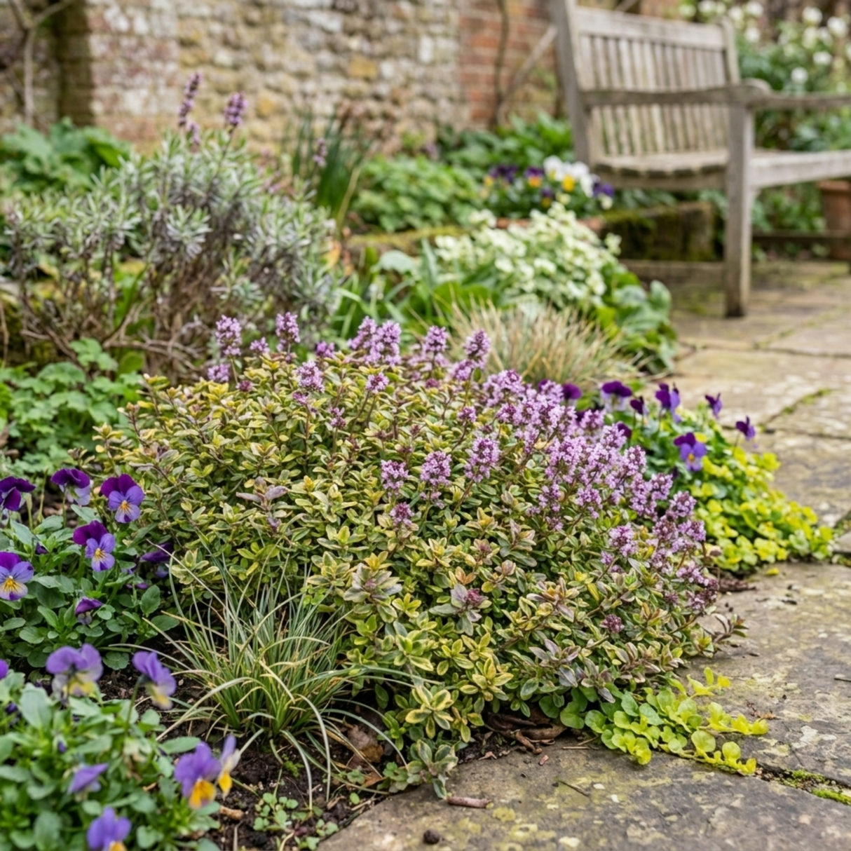 Set of 3 or 6 Thymus citriodorus ‘Doone Valley’ Thyme Herb Plants, Hardy Perennial Culinary Herb, Outdoor Garden Ready, 1 Litre Root-Ball - Frankton's