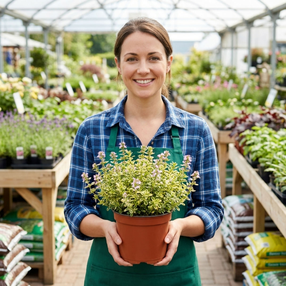 Set of 3 or 6 Thymus citriodorus ‘Doone Valley’ Thyme Herb Plants, Hardy Perennial Culinary Herb, Outdoor Garden Ready, 1 Litre Root-Ball - Frankton's