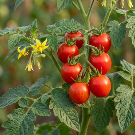 Set of 3 or 6 Tomato ‘Consuelo’ Plants, High Yield Sweet Cherry Tomato, Garden Ready Live Vegetable Seedlings, 1L Root Ball - Frankton's