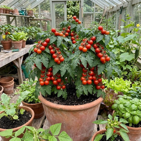 Set of 3 or 6 Tomato Totem Plants, Compact Dwarf Patio Bush Variety, Grow Your Own, Outdoor Garden Ready, 1L Root Ball - Frankton's
