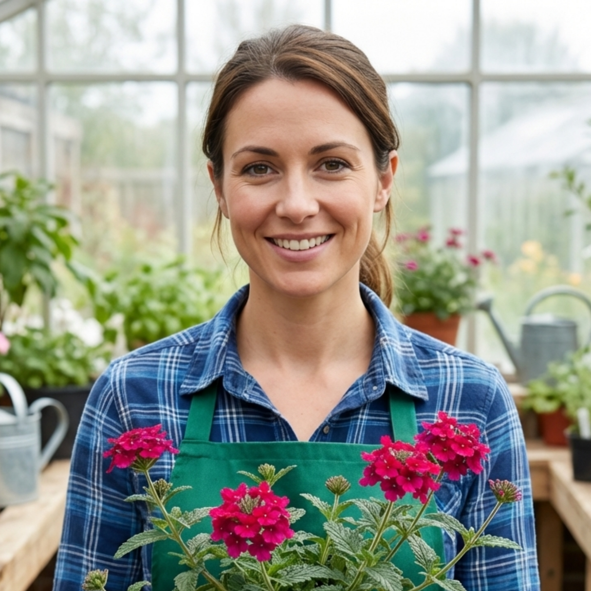 Set of 3 or 6 Verbena Trailing Magelana Hot Rose Plants, Summer Bedding Garden Ready, 10.5cm Root-Ball - Frankton's