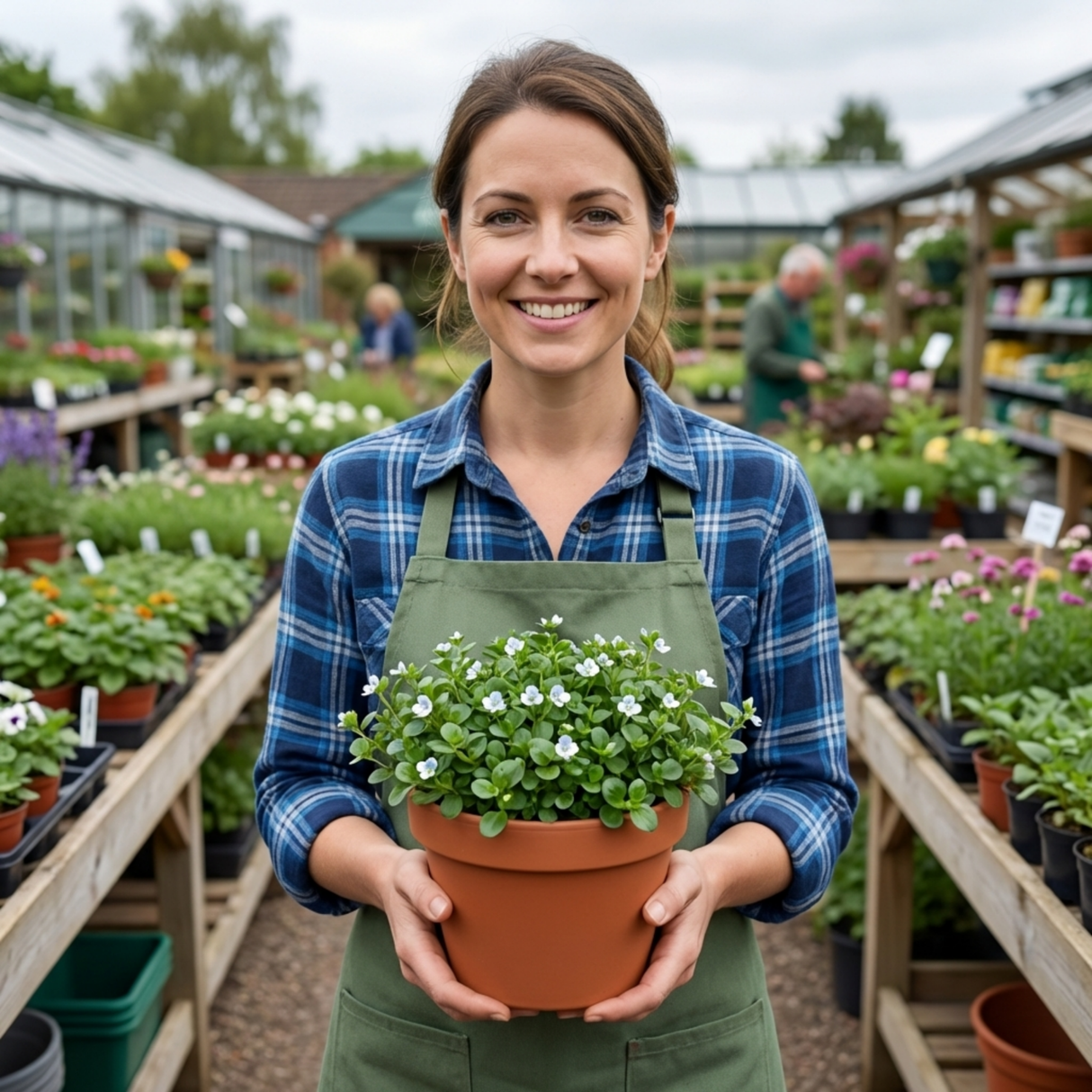 Set of 3 or 6 Veronica Repens Creeping Speedwell Plants, Hardy Flowering Perennial Ground Cover, Outdoor Garden Ready, 1 Litre / 11cm Root-Ball - Frankton's
