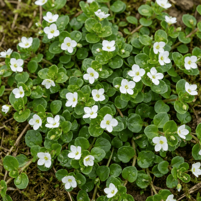 Set of 3 or 6 Veronica Repens Creeping Speedwell Plants, Hardy Flowering Perennial Ground Cover, Outdoor Garden Ready, 1 Litre / 11cm Root-Ball - Frankton's