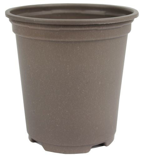 24 Recycled Plant Pots Taupe - 9cm - Frankton's