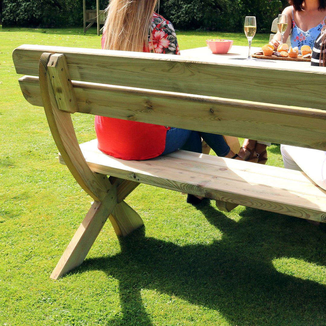 Zest Harriet Table & 2 Bench Set Frankton's