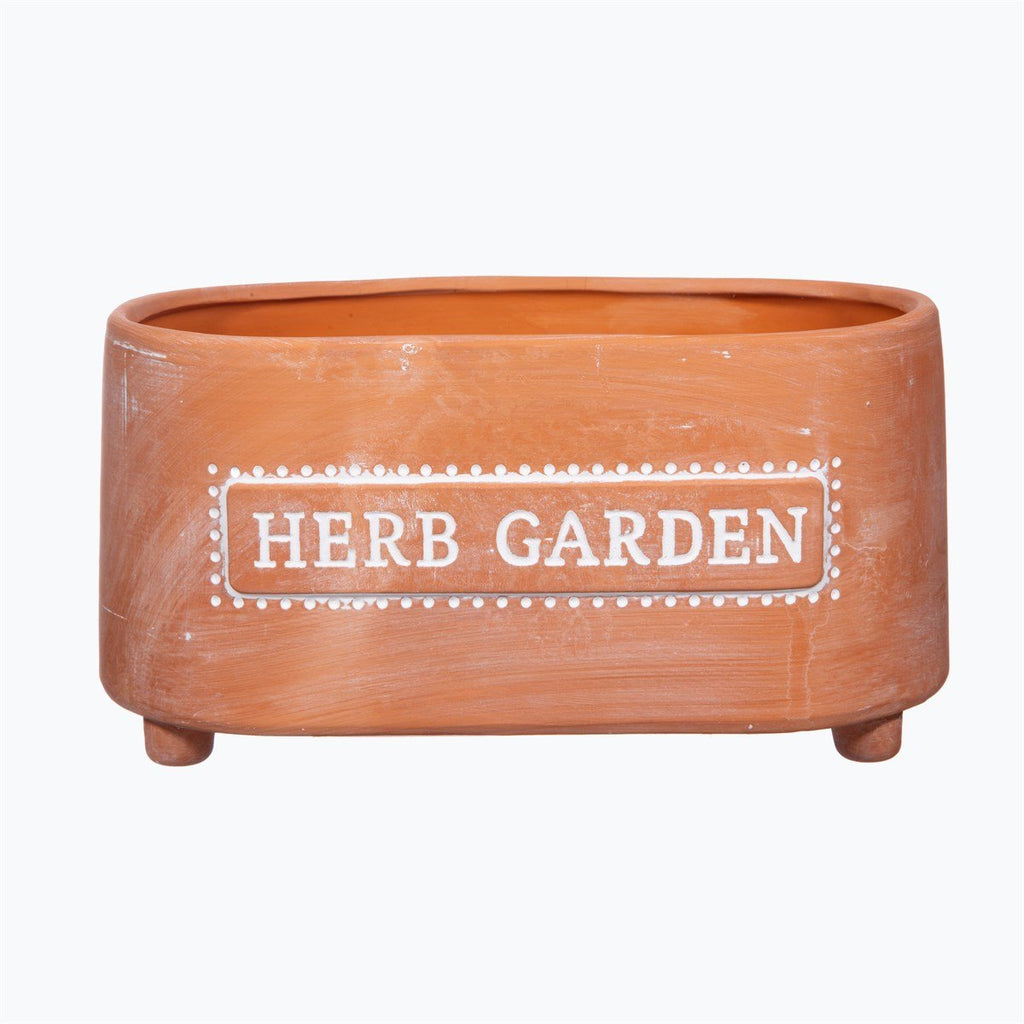 Herb Garden Terracotta Trough Planter - Frankton's