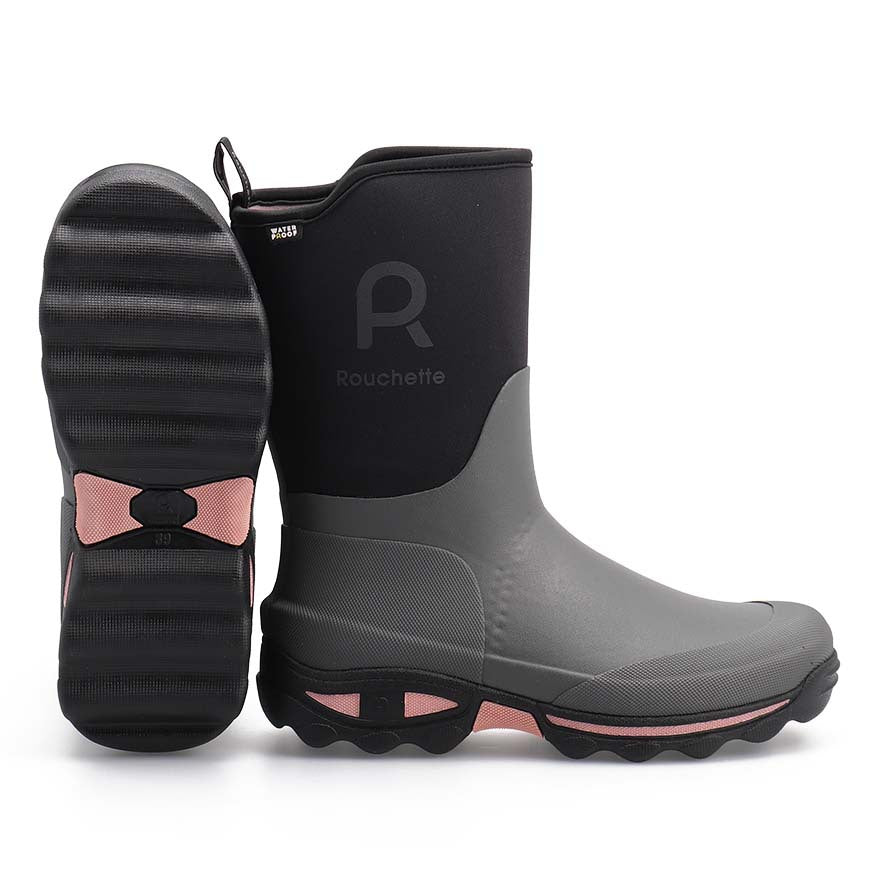 Rouchette Women's Clean Garden Half Boot - Grey - Frankton's