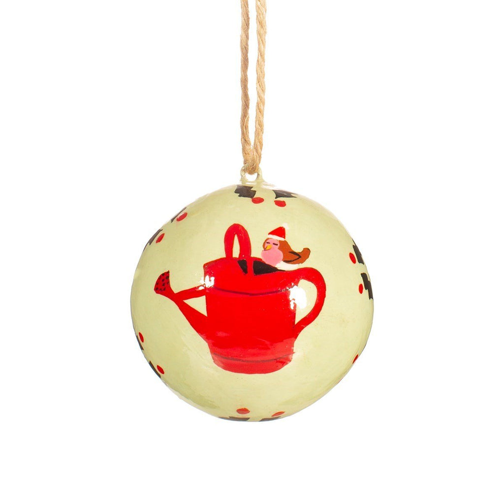 Watering Can Papier Mache Bauble - Frankton's